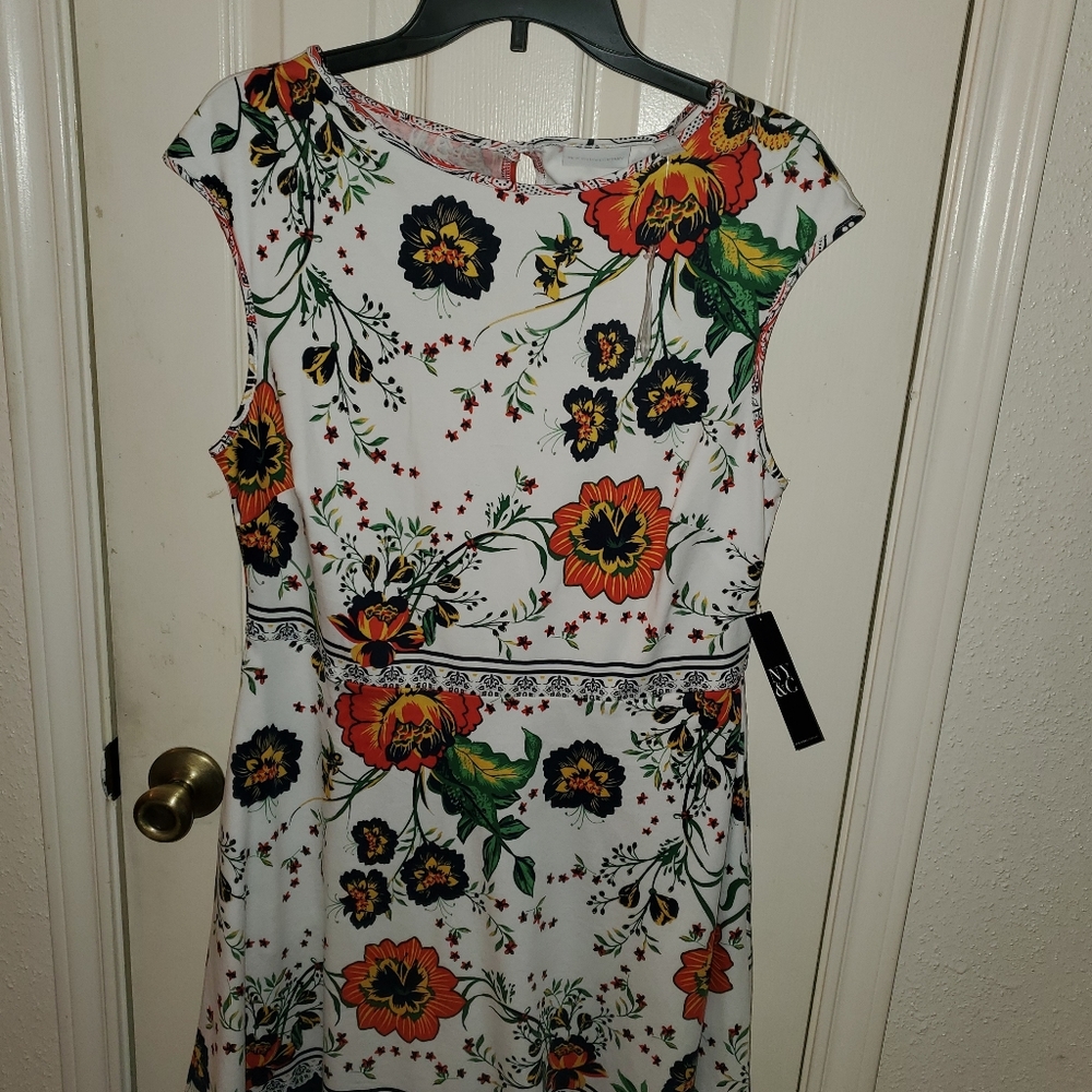 Spring Knee Length Dress